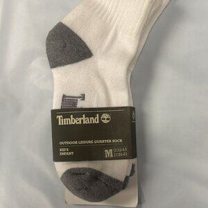 Timberland Outdoor Leisure 3 Pair Pack Gray Kid’s Quarter Socks TK391-100